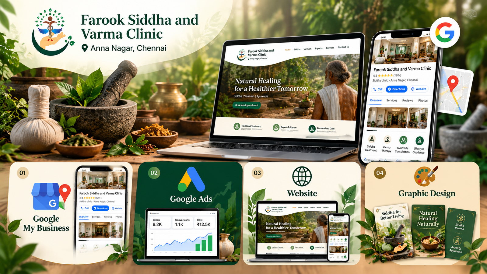Farook Siddha Clinic case study – How Did We Improve Farook Siddha Clinic’s Ranking from #18 to #2?